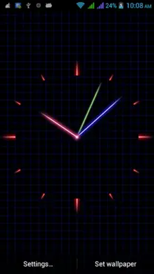 Laser Analog Clock Free android App screenshot 3