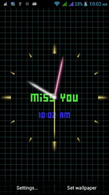 Laser Analog Clock Free android App screenshot 5